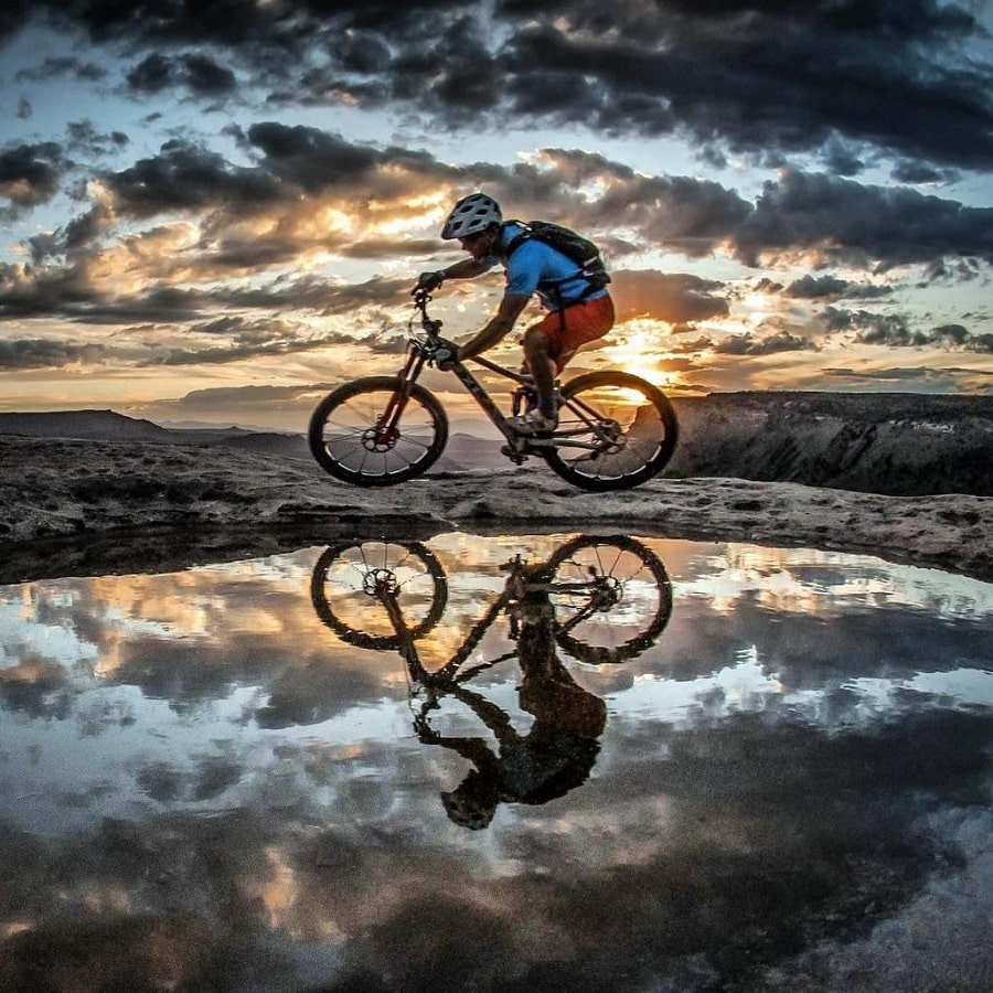 عکاسی از دوچرخه سوار