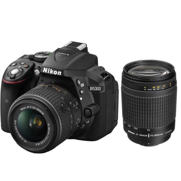 دوربین نیکون مدل D5300 بالنز ۱۸-۵۵ و ۷۰-۳۰۰